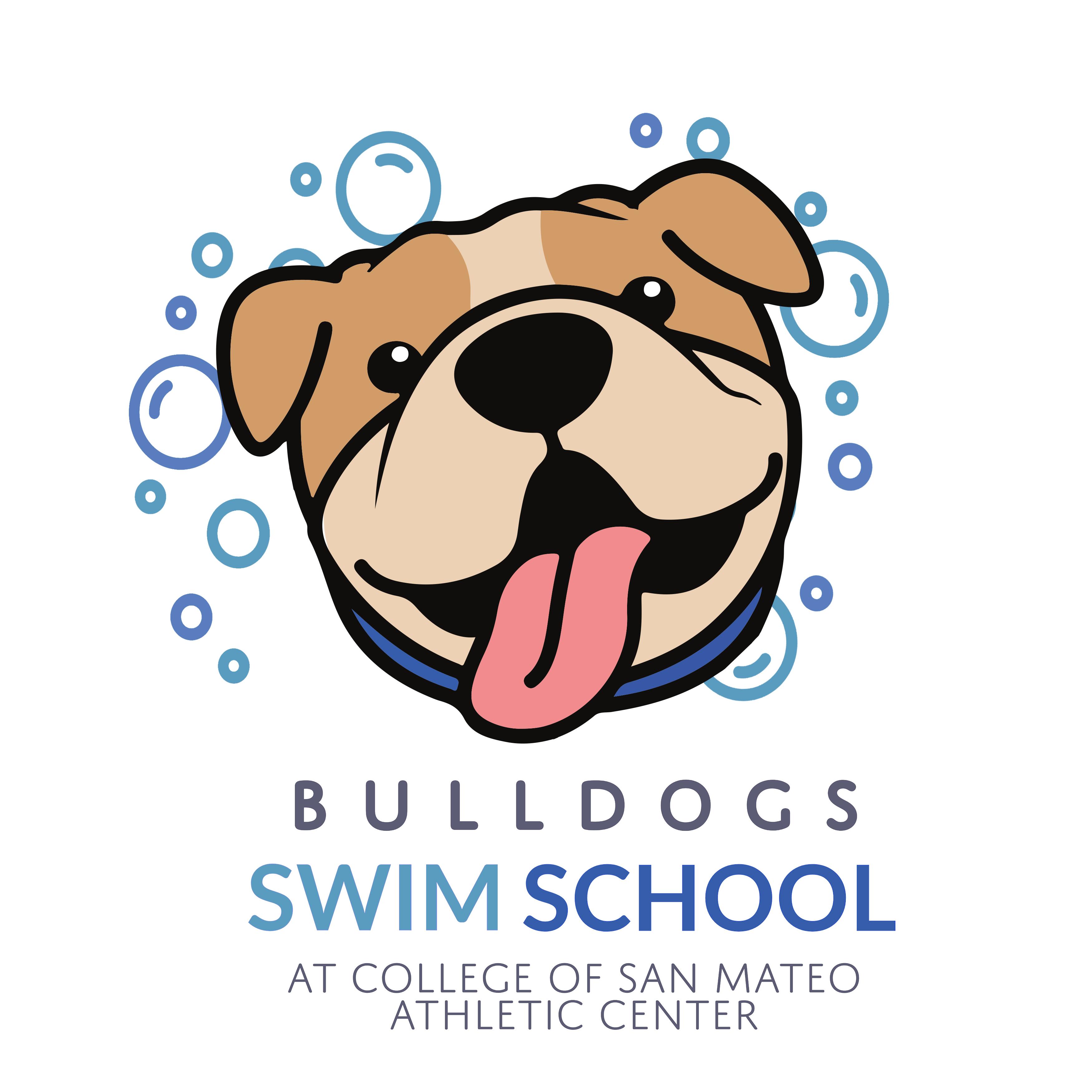 bulldog swim school logo